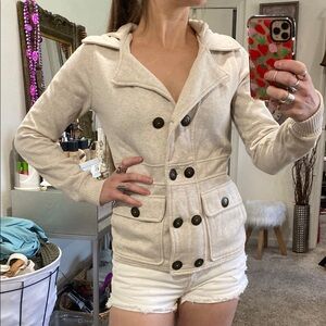 🌼 Women's Cream Double-Breasted Jacket
